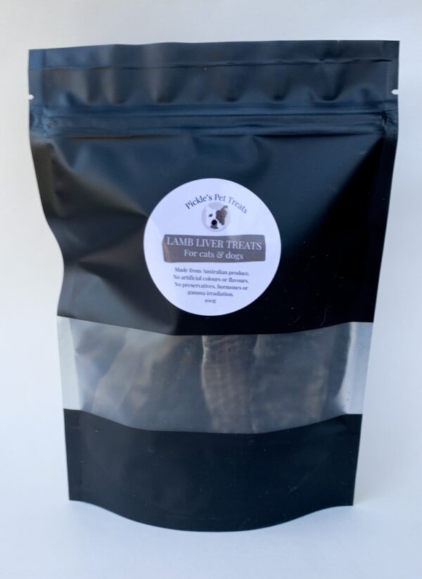 Lamb liver Australian pet treats for cats and dogs