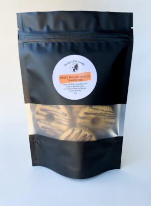 Sweet potato donuts with carob Australian made natural treats for dogs