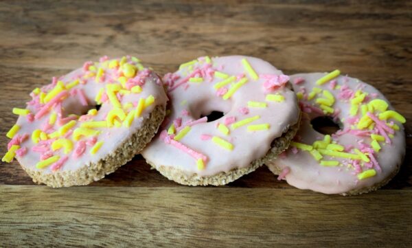 Banana donuts Australian made natural dog treats